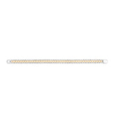 14K Two-Tone Railroad Bracelet